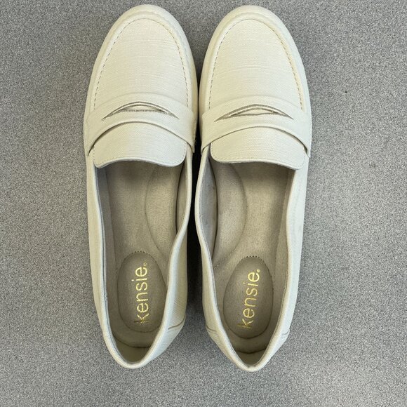 NEW Kensie Women's US 9 Yelena Cream Loafers - Picture 2 of 7